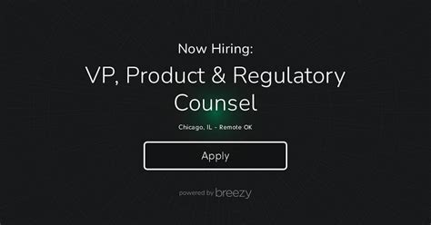 Product Regulatory Counsel.